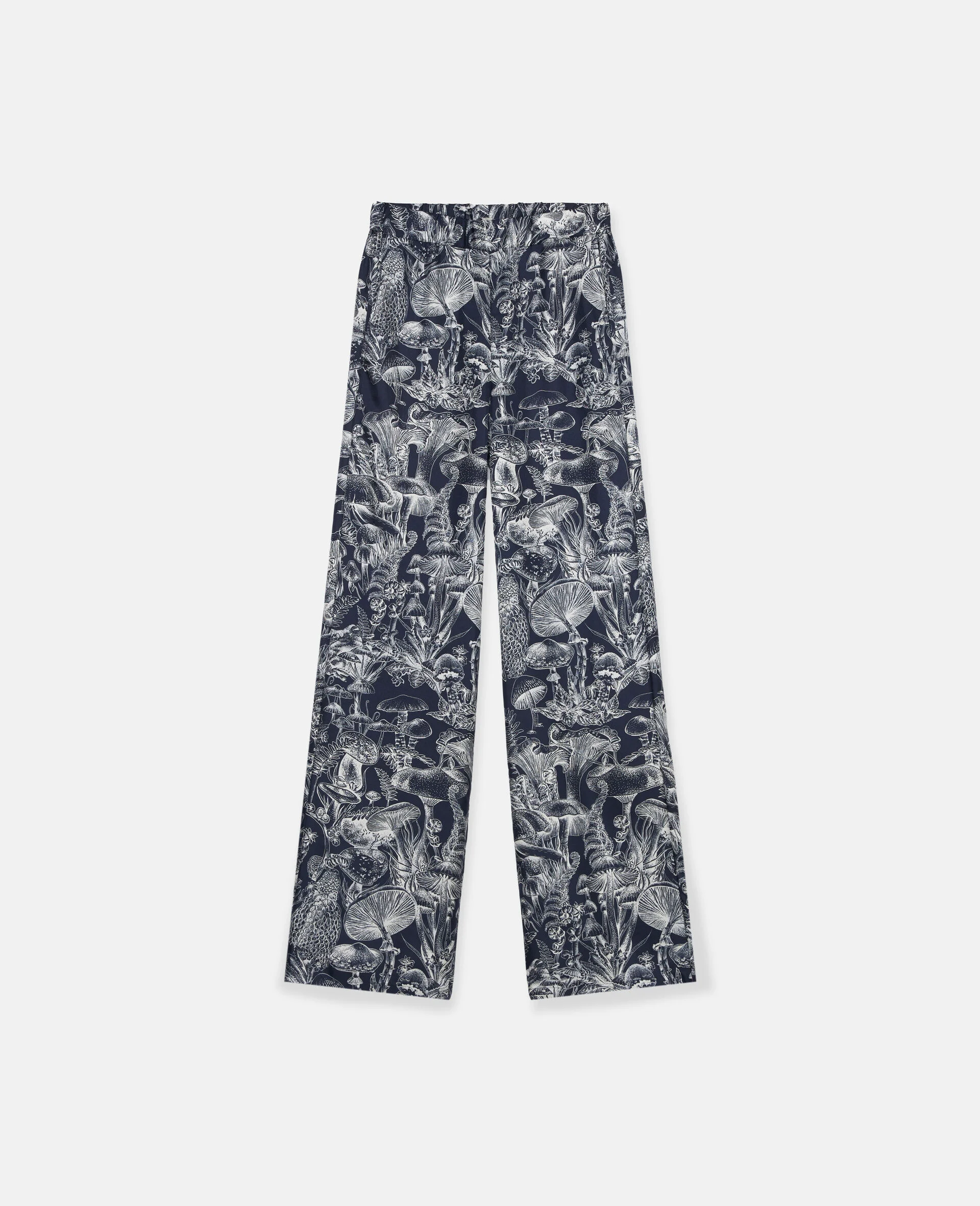 Fungi Forest Print Silk Pyjama Trousers 