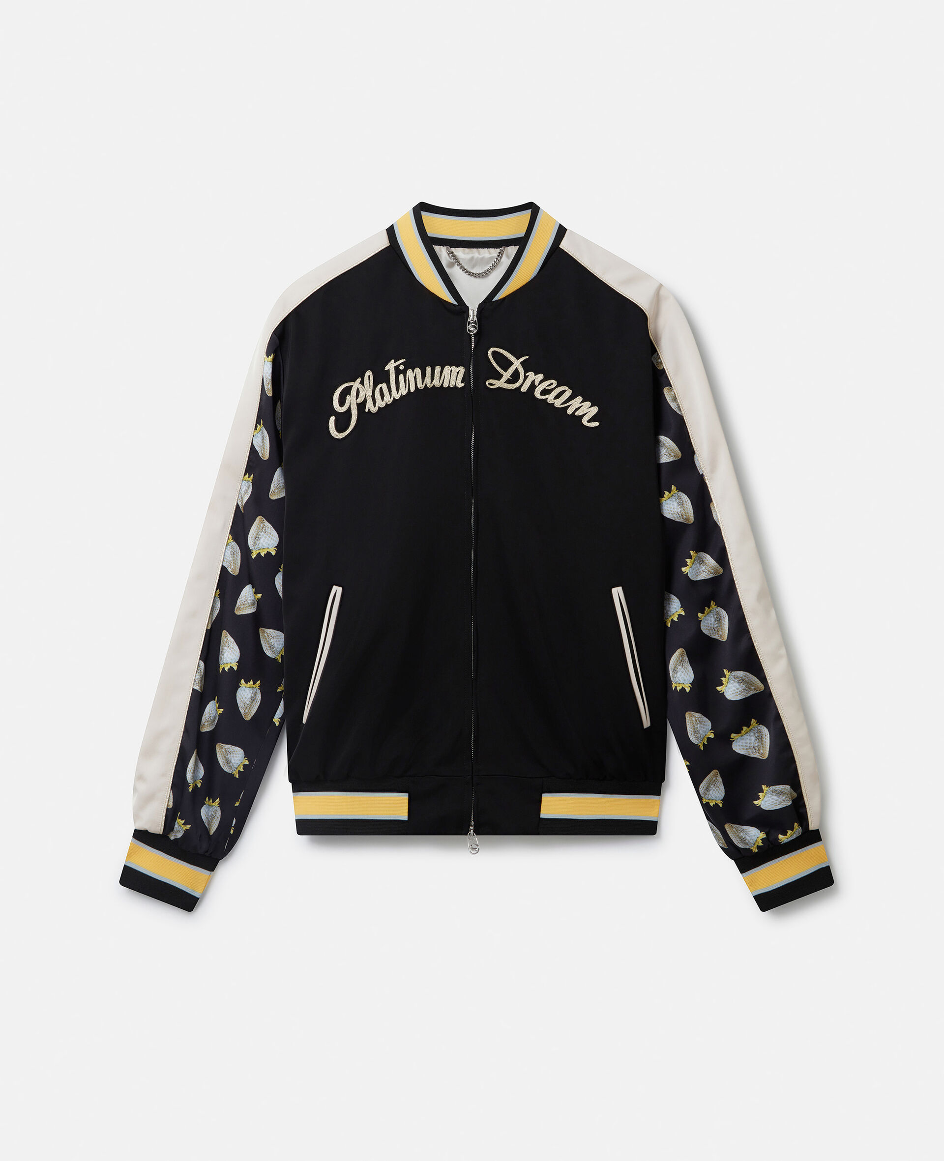 Strawberry-Print Heritage-Inspired Souvenir Jacket