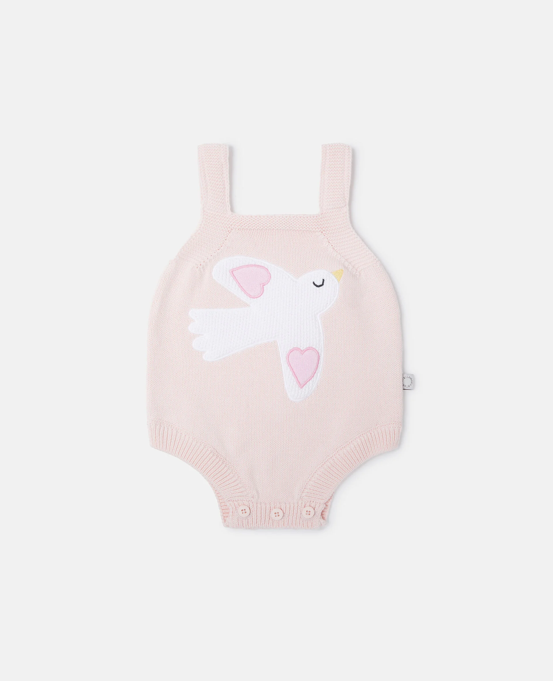 Dove Embroidered Sleeveless Romper