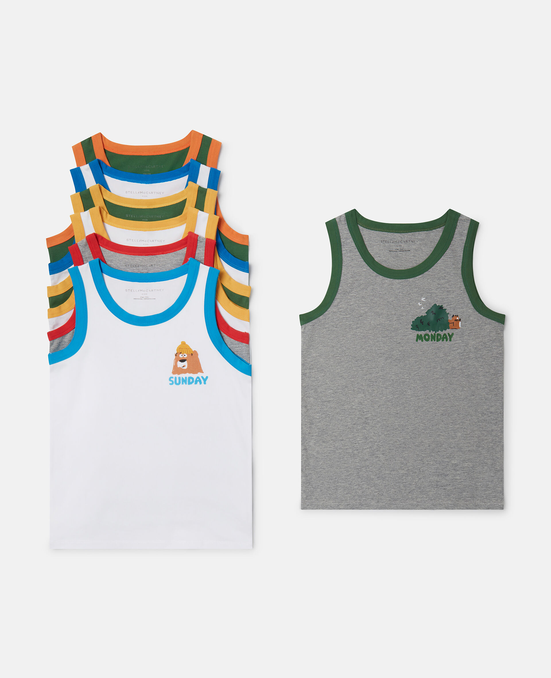 7 Pack of Grizzly Bear Days of the Week Vests