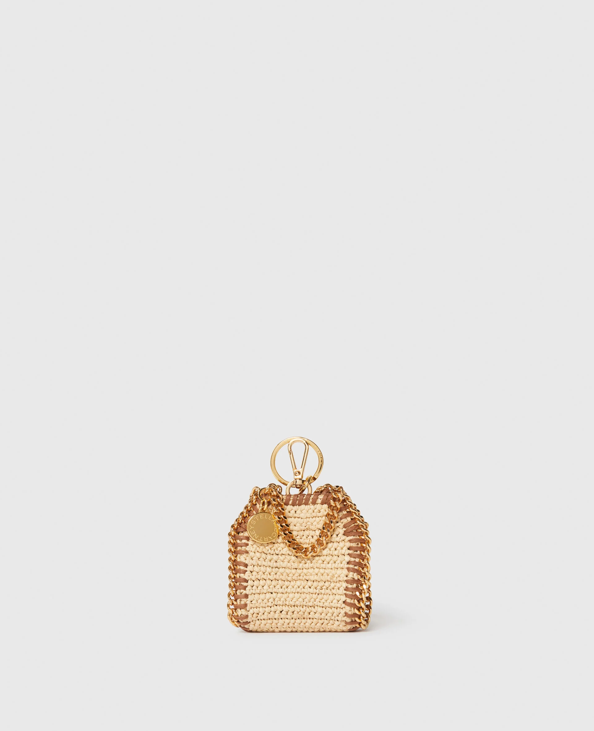 Falabella Raffia AirPods Case Keychain