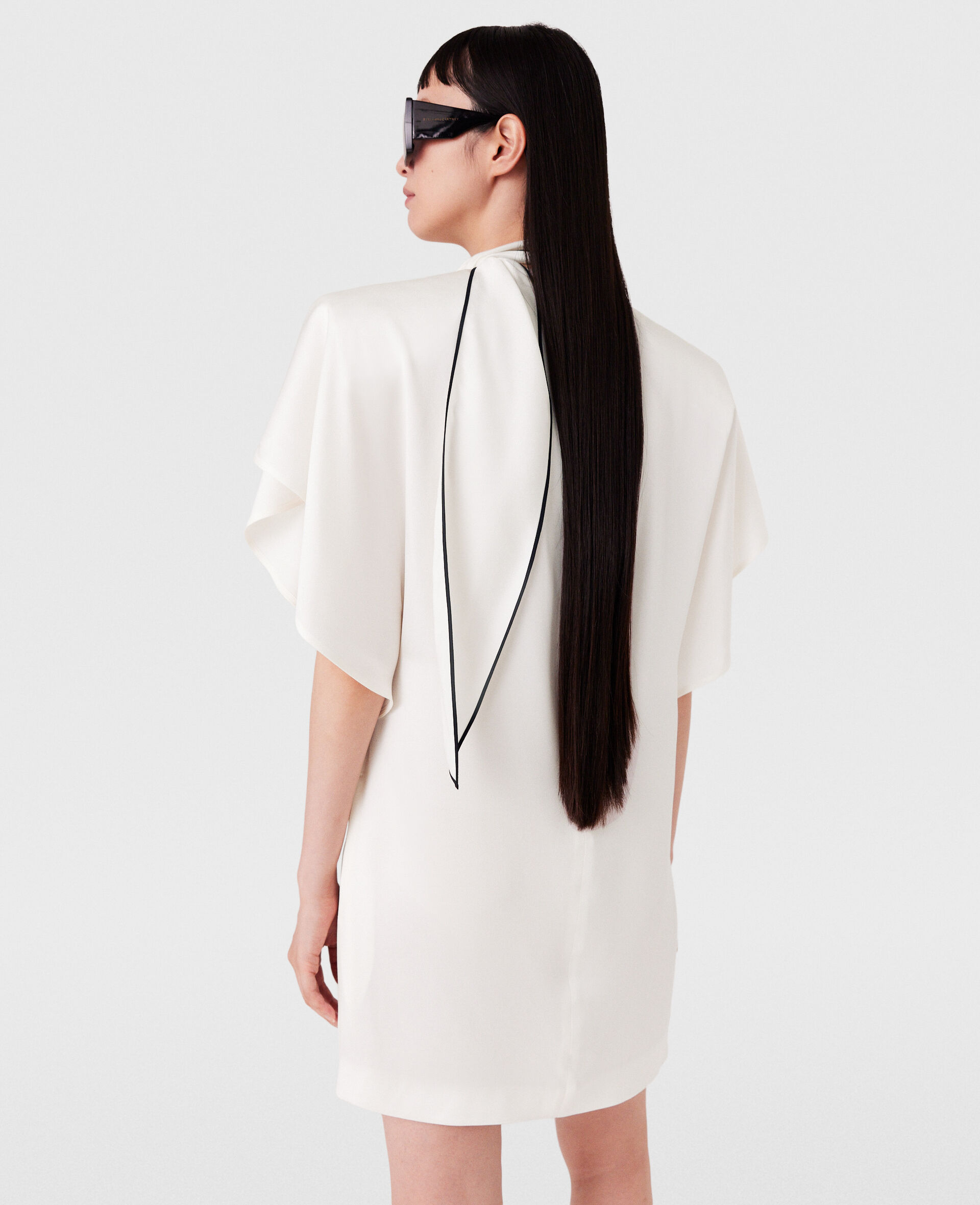 Tie Neck Mini Dress 8 Tie Neck Mini Dress