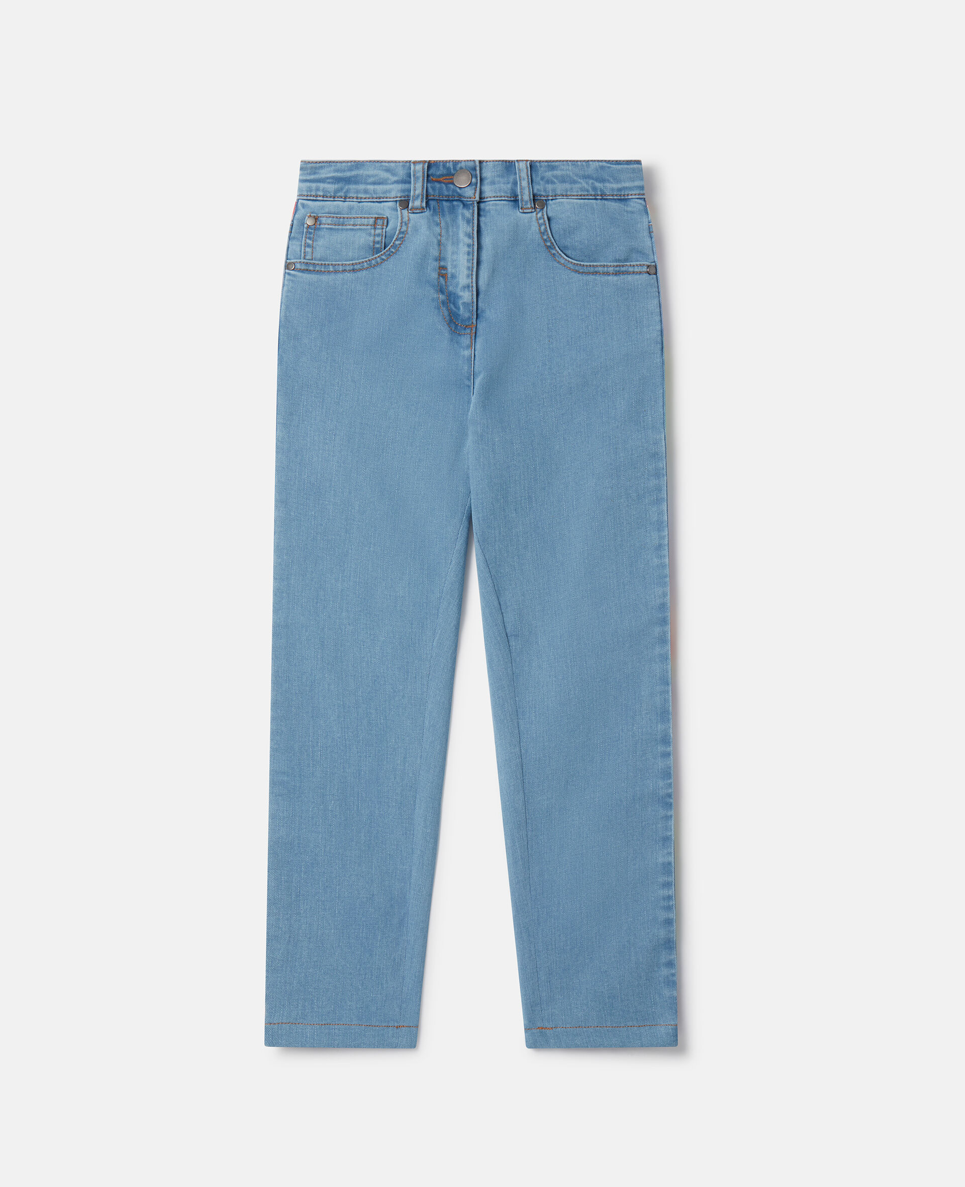 Rainbow Logo Tape Straight Leg Jeans