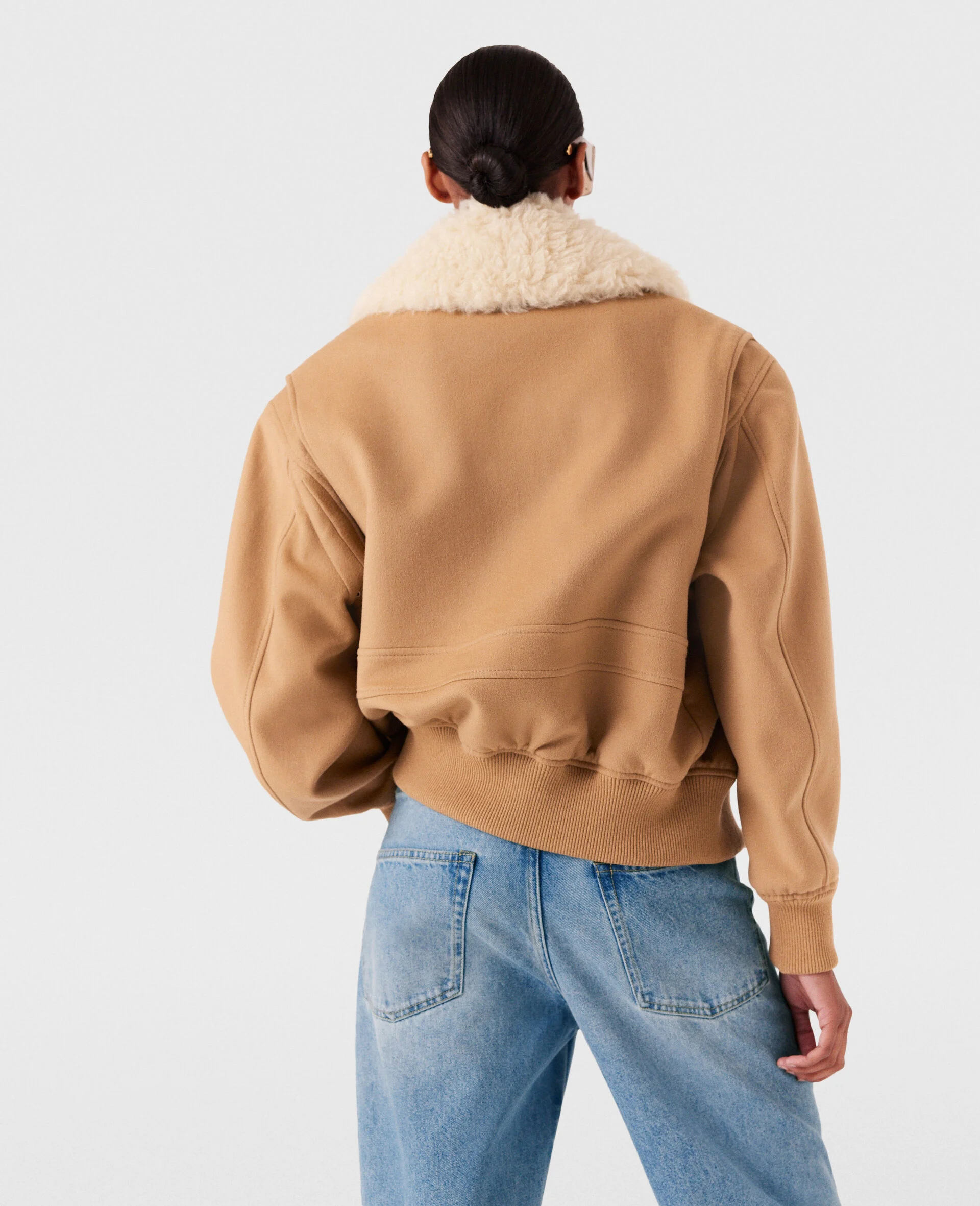 Plush Teddy Bomber Jacket 7 Plush Teddy Bomber Jacket