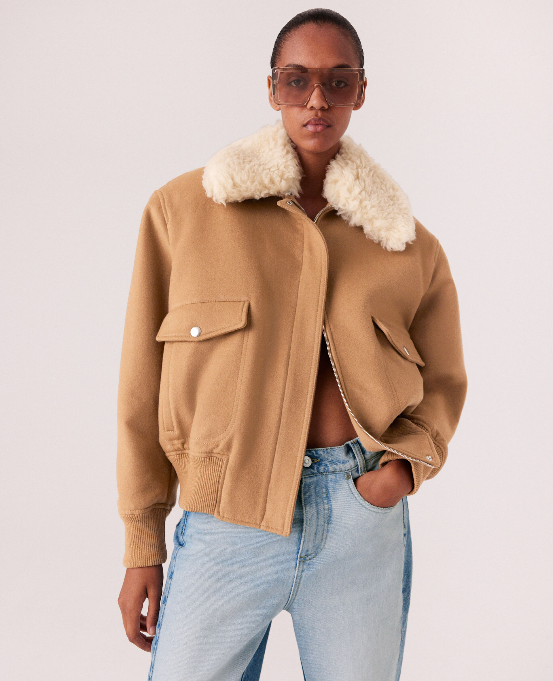 Plush Teddy Bomber Jacket 8 Plush Teddy Bomber Jacket