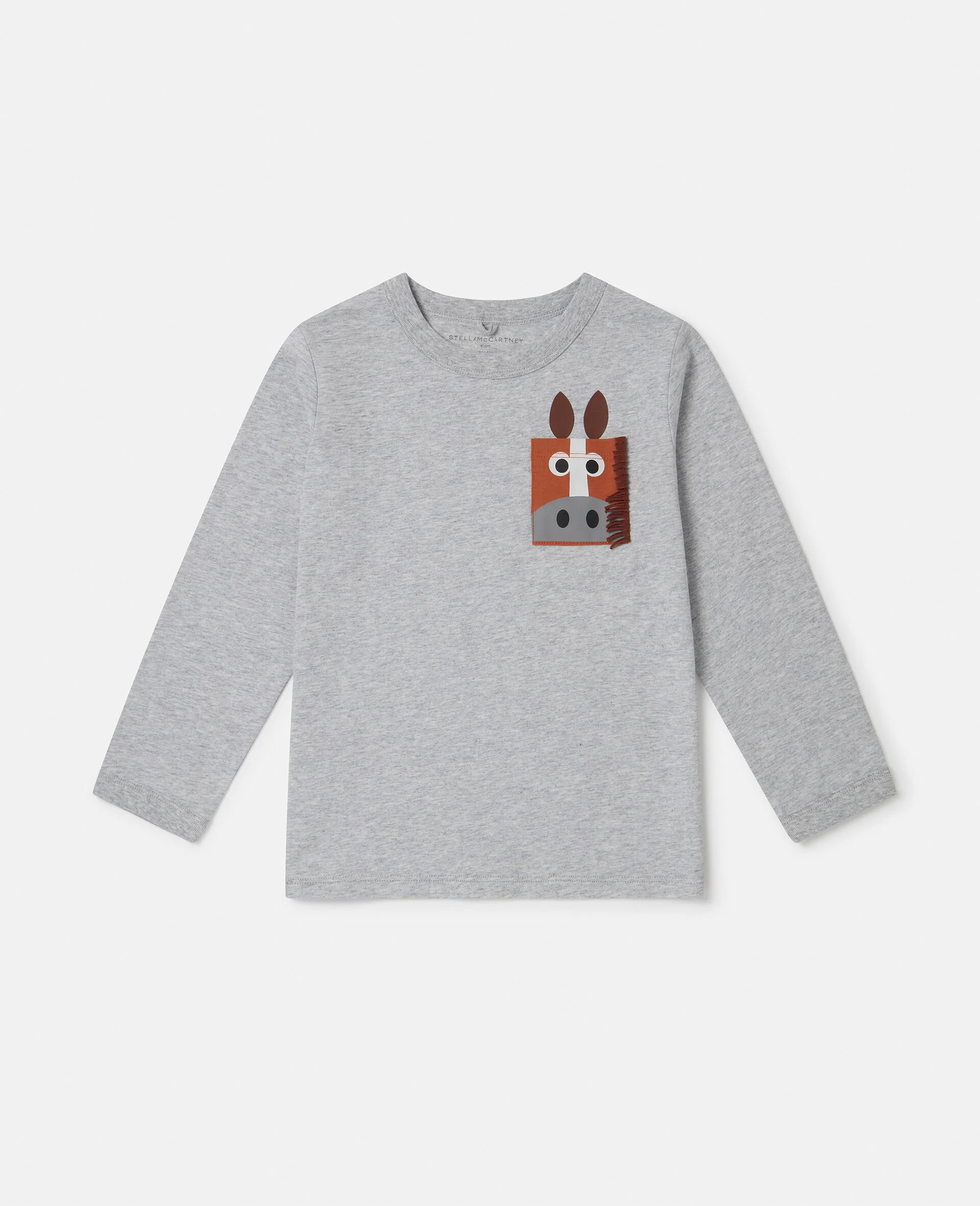 Horse Appliqu Long-Sleeve T-Shirt
