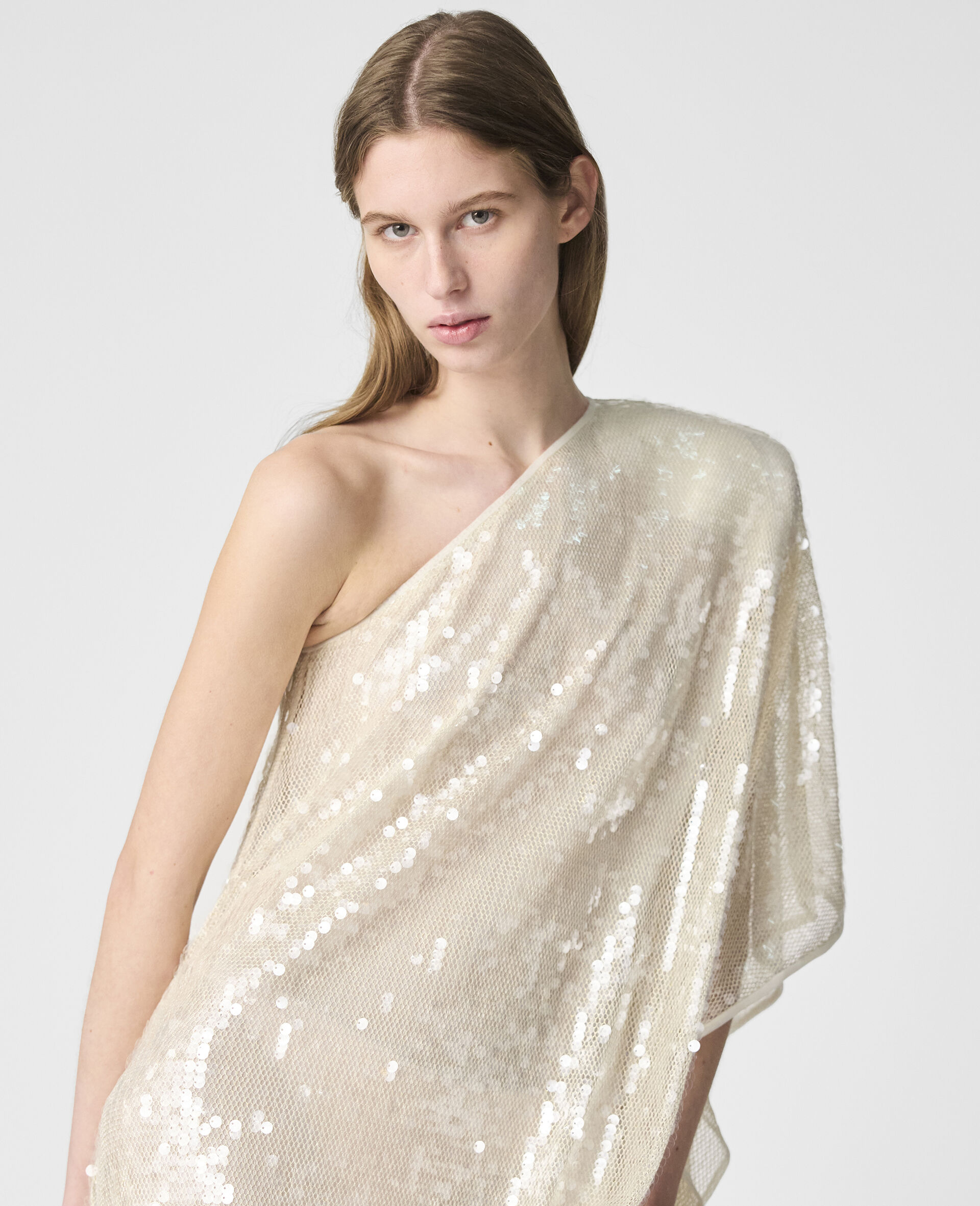 One-Sleeve Sequin Dress 8 One-Sleeve Sequin Dress