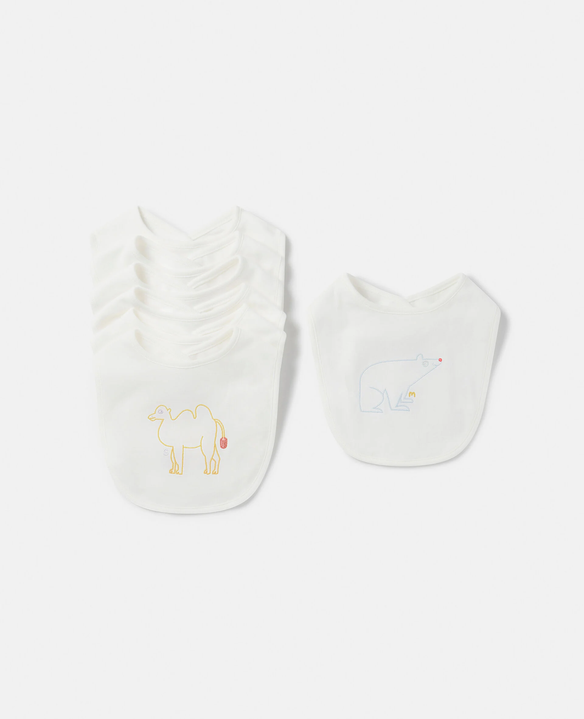 7 Pack of Animal Print Days of the Week Bibs