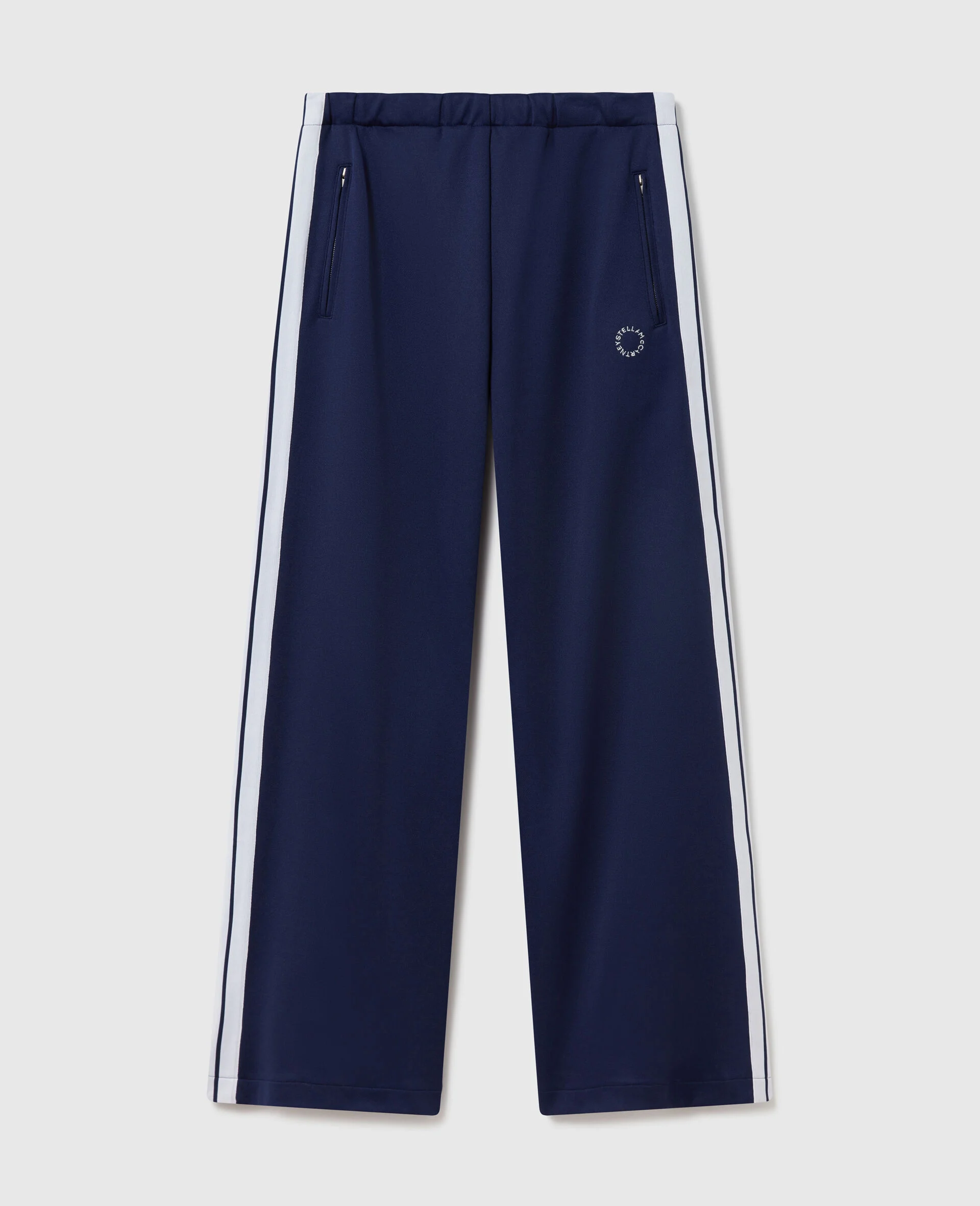 Elasticated Waistband Double Stripe Track Sweatpants