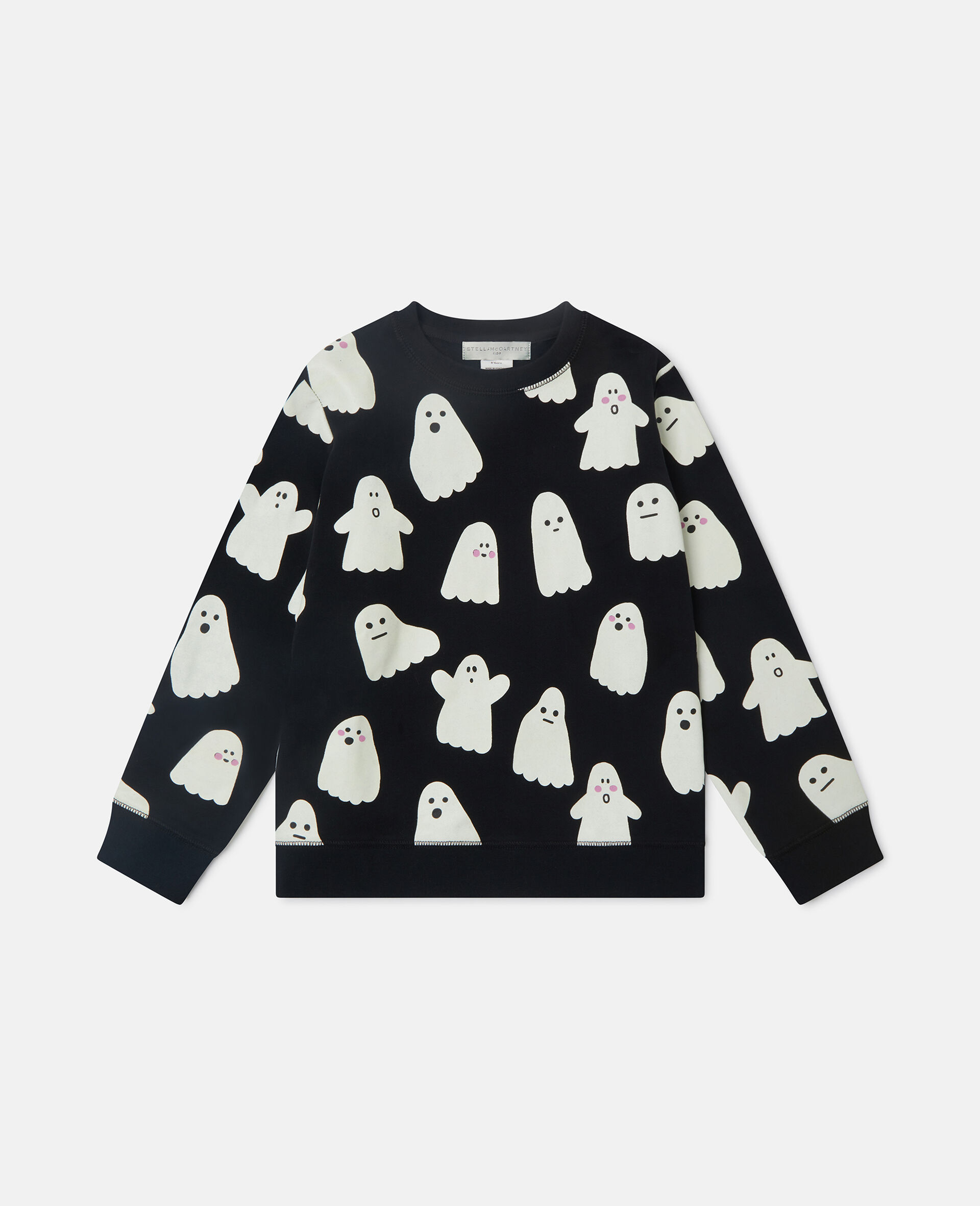 Ghost Print Crewneck Sweatshirt