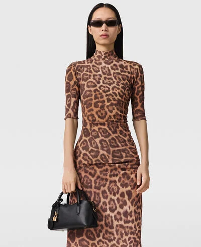 Leopard High-Neck Top 3 Leopard High-Neck Top