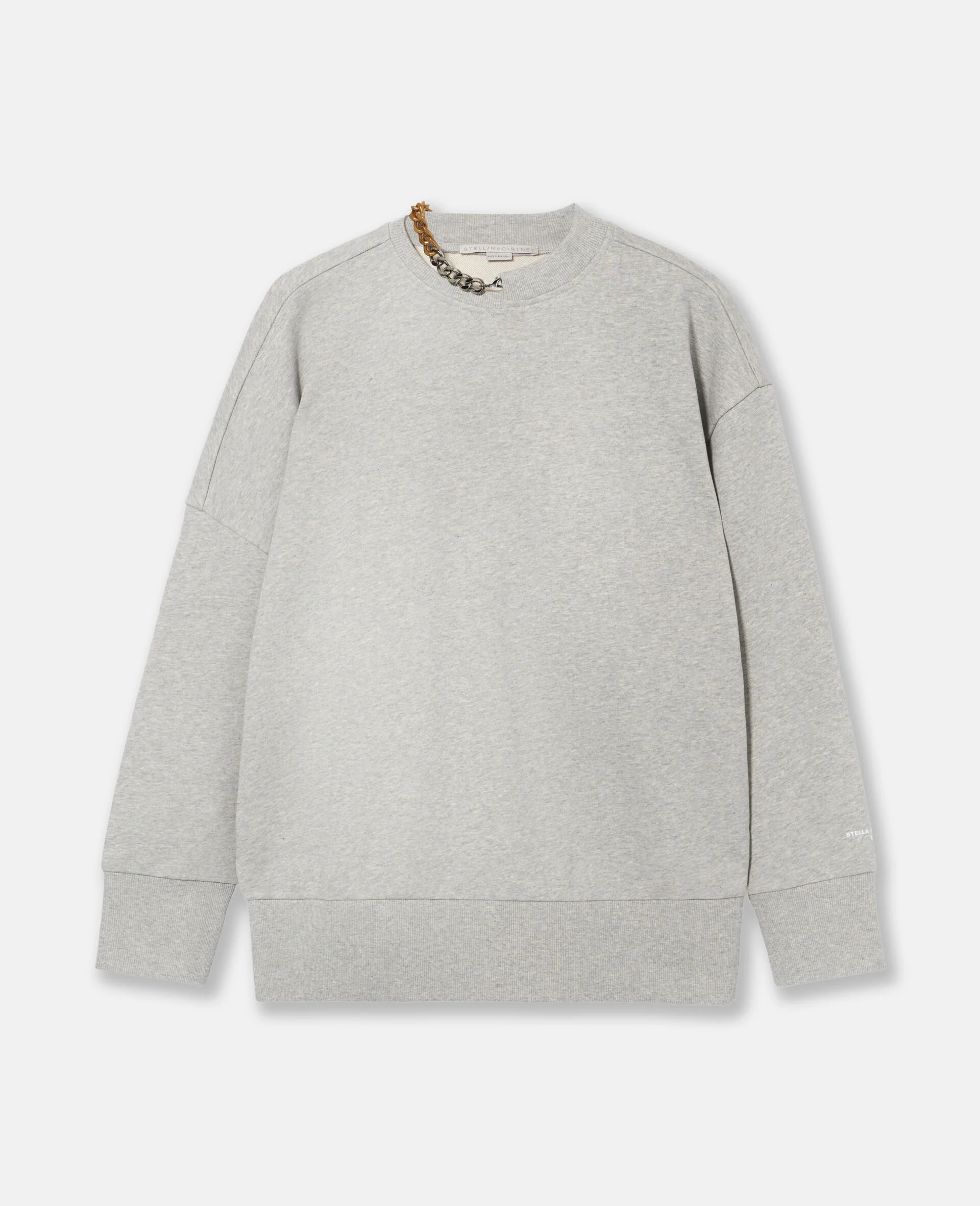 Chain-Embellished Sweatshirt