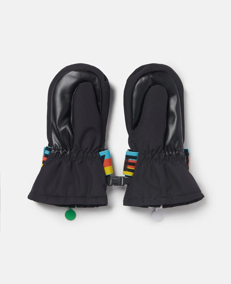 Branded Strap Ski Mittens 4 Branded Strap Ski Mittens