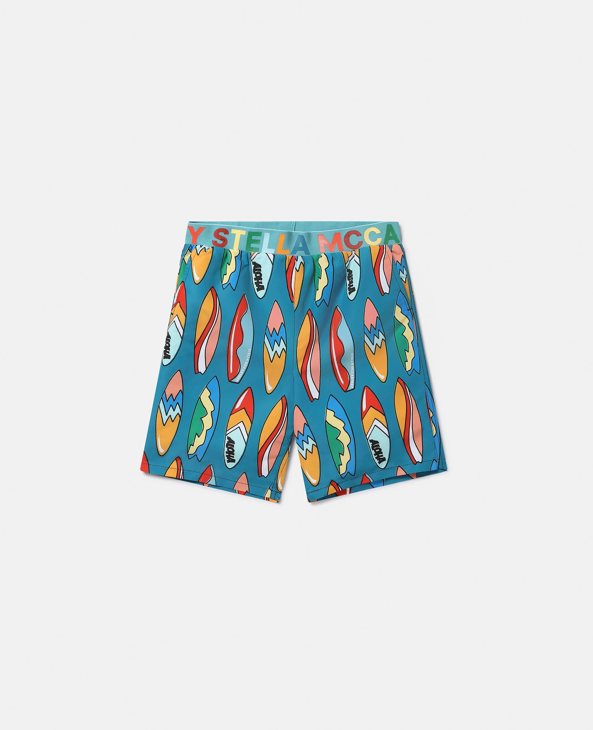 Surfboard Print Swimming Trunks