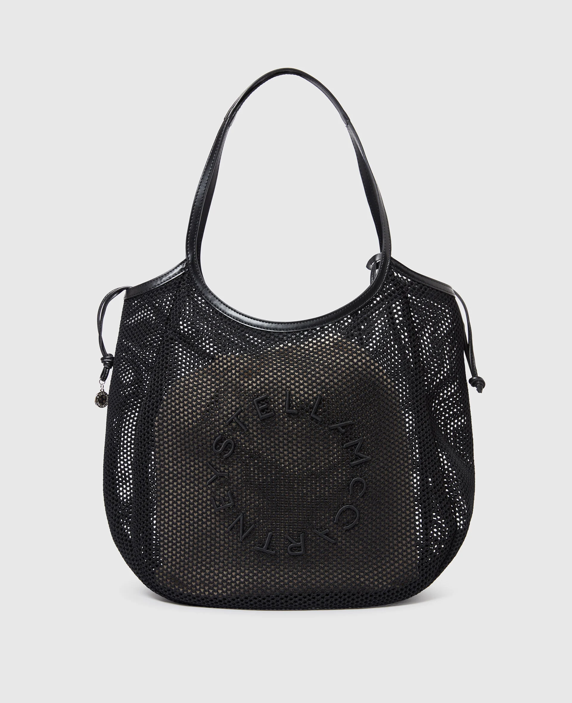 Logo Mesh Hobo Bag