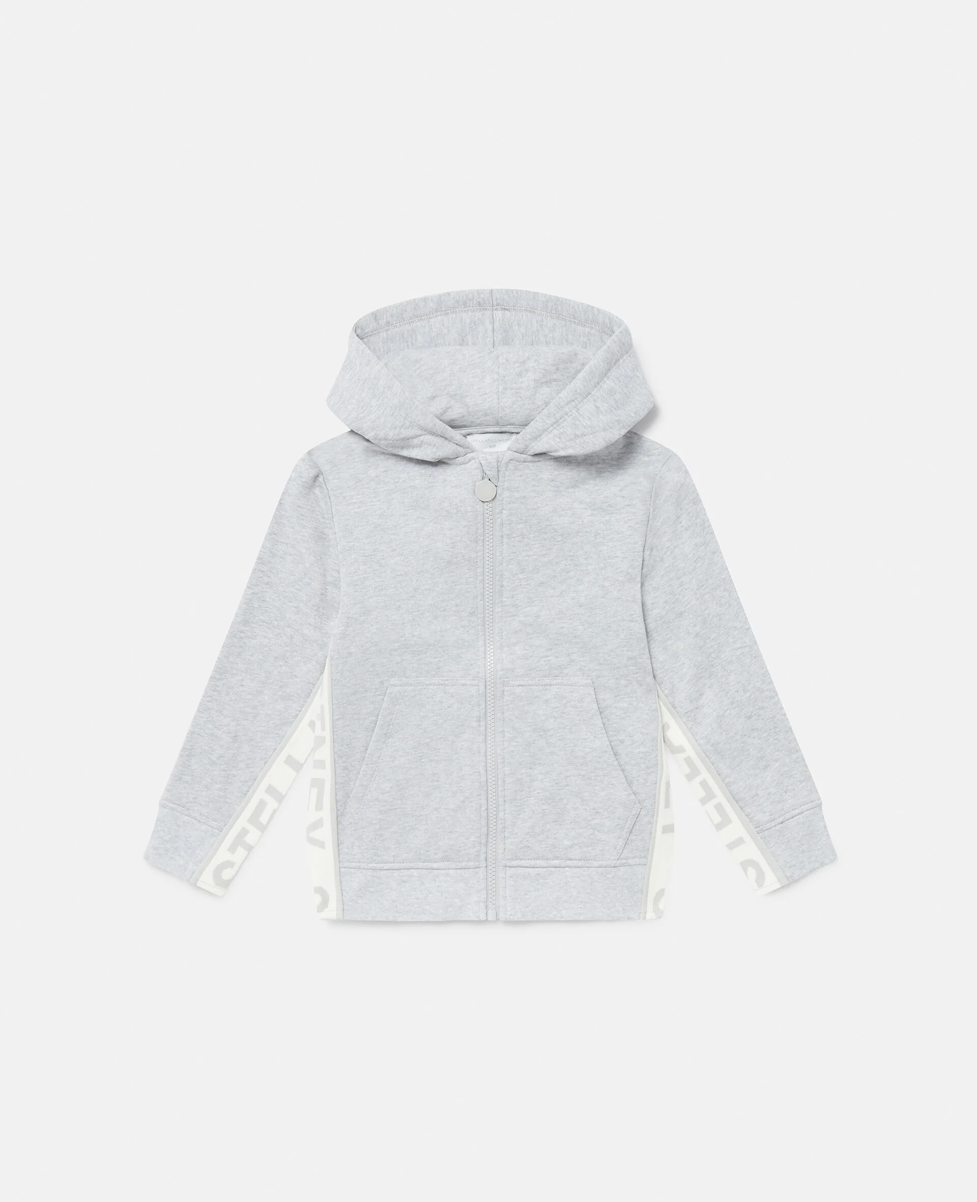 Logo Graphic Hooded Zipper Sweatshirt