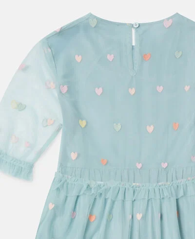 Heart Embroidered Long-Sleeve Dress 3 Heart Embroidered Long-Sleeve Dress