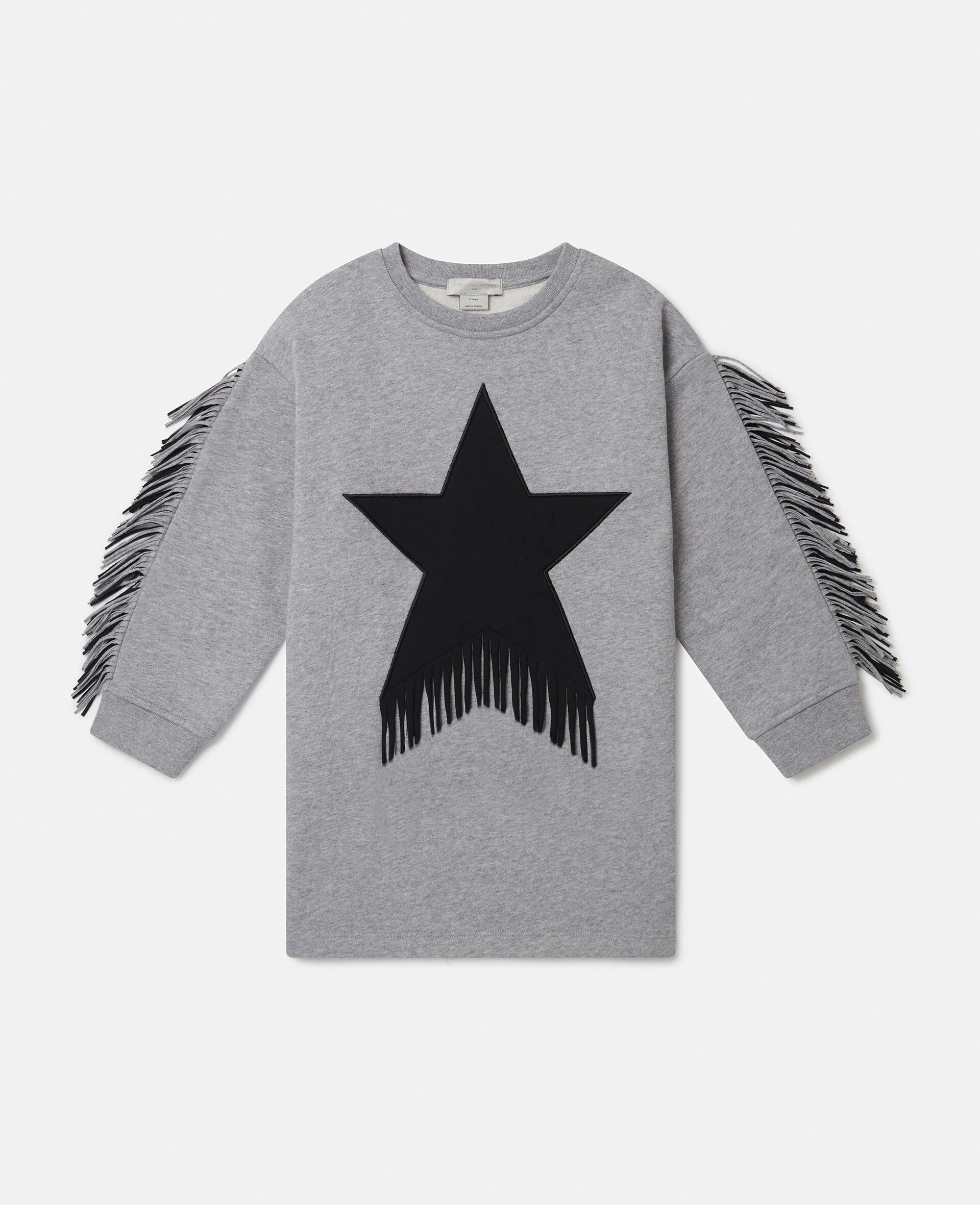 Star Graphic Fringed Dress
