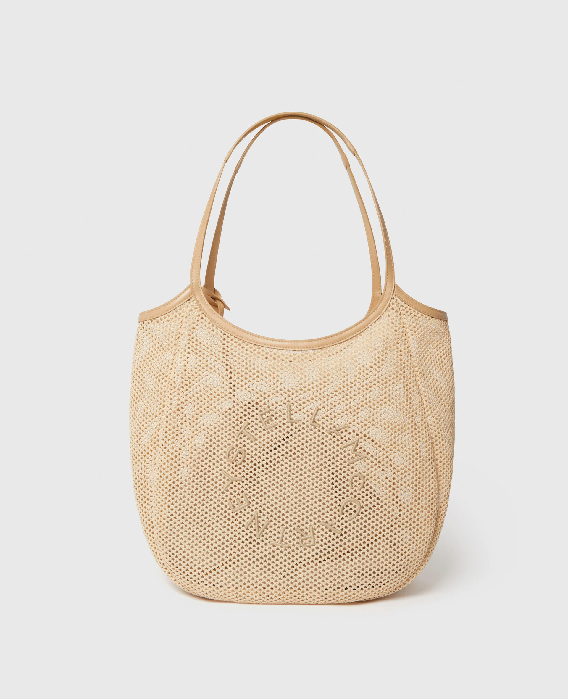 Logo Mesh Hobo Bag