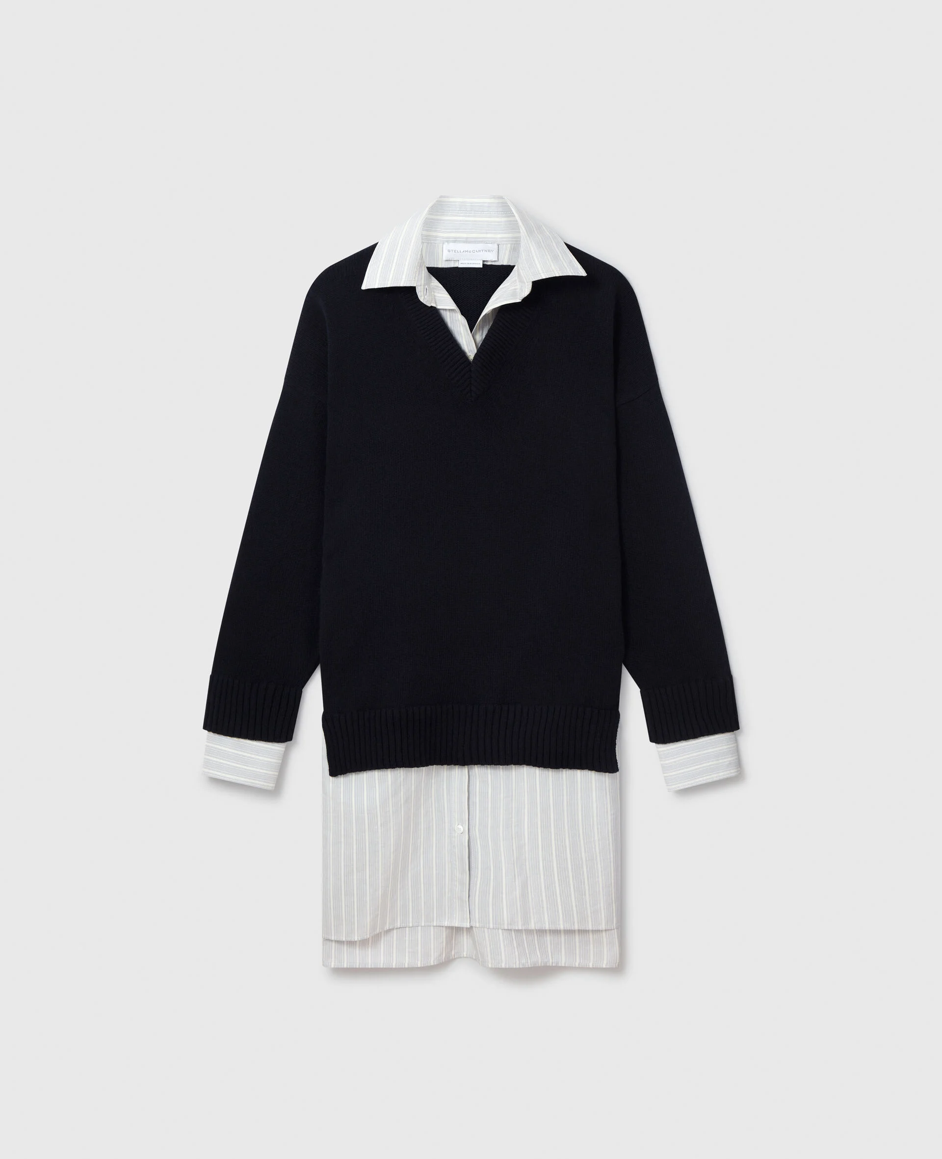 Crewneck Sweater Shirt Dress