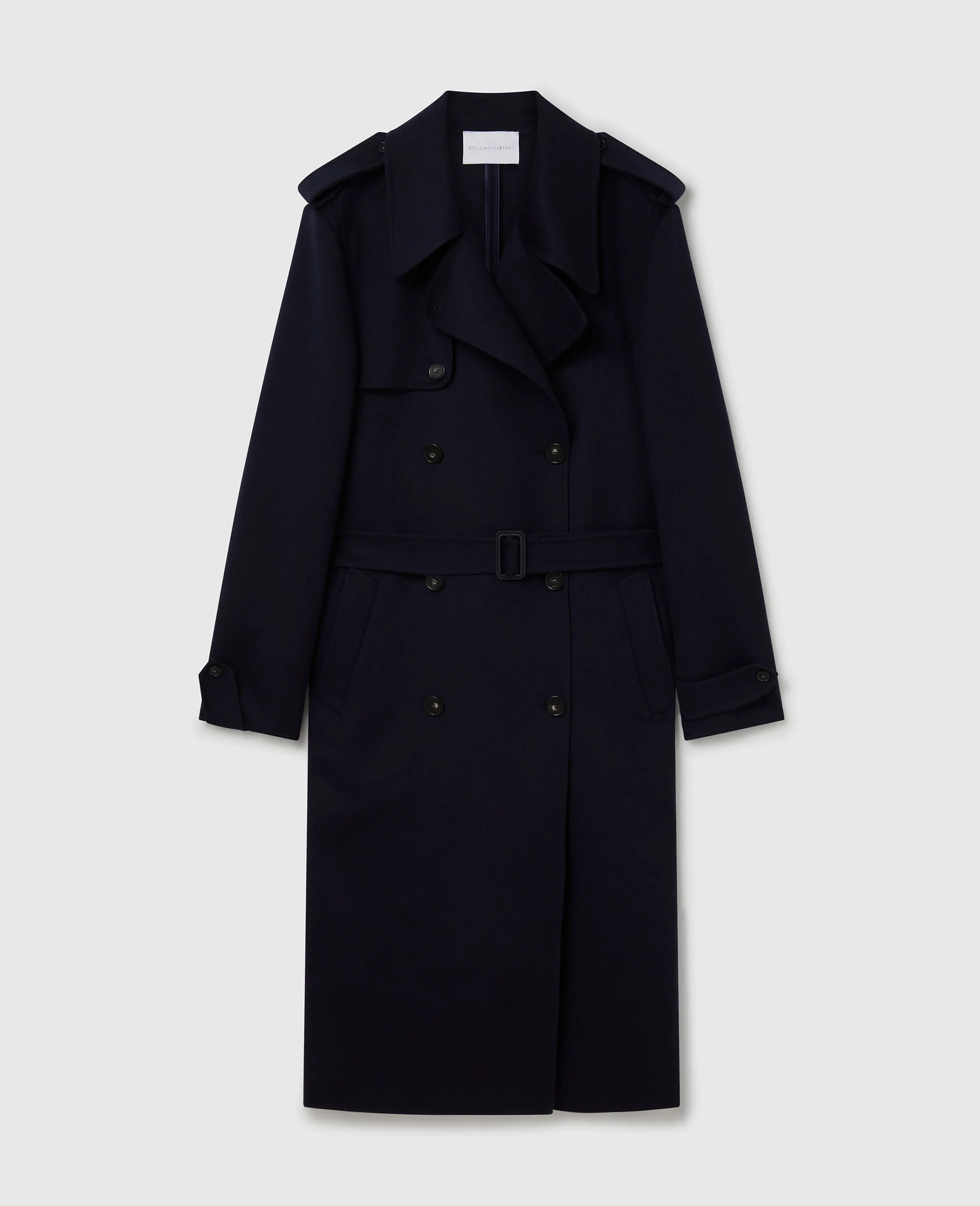 Double-Breasted Belted Trench Coat