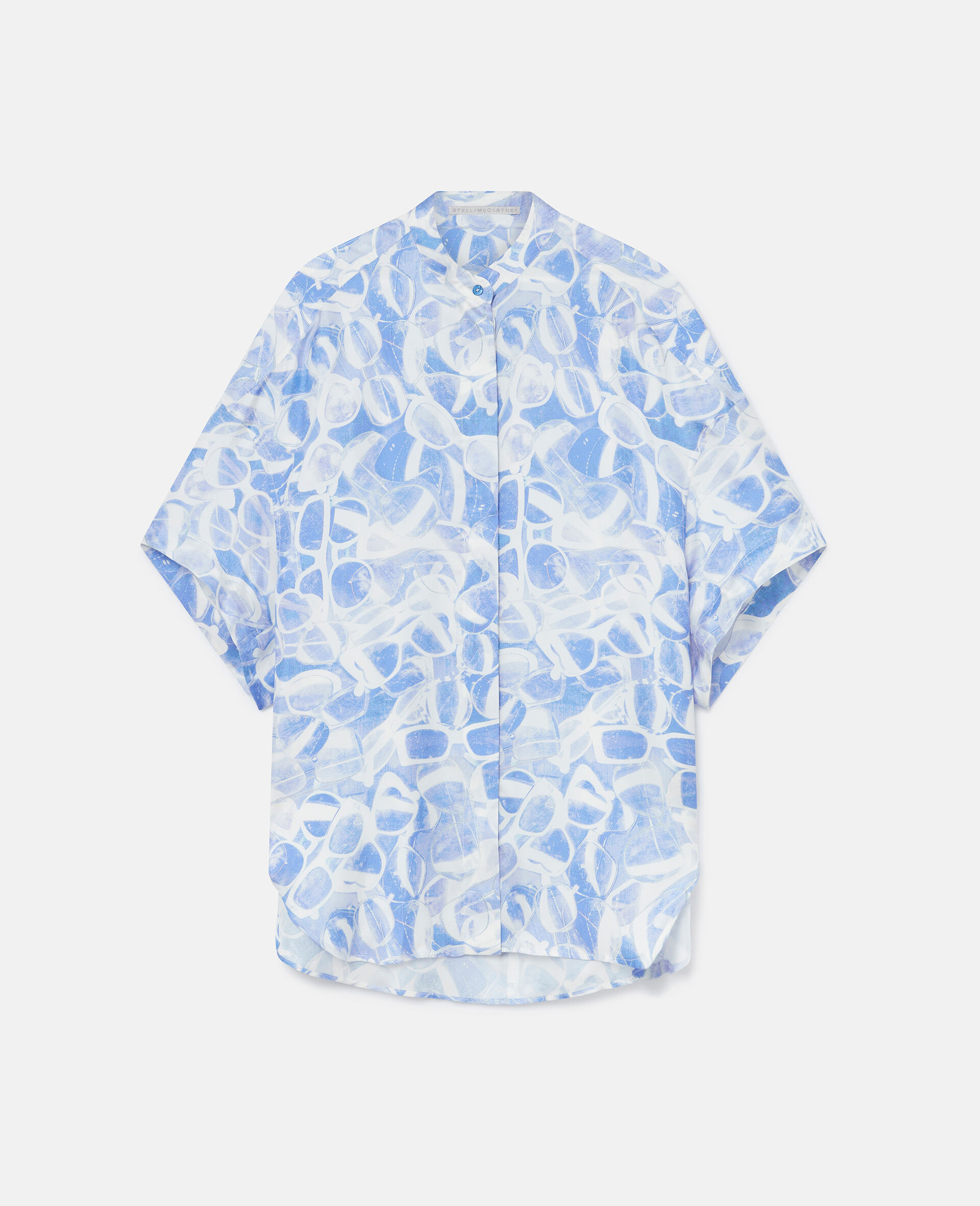 Sunglasses Print High Neck Top