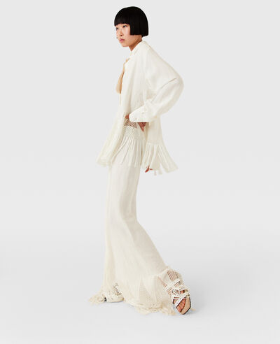 Open-Knit Fringe Wide-Leg Pants 4 Open-Knit Fringe Wide-Leg Pants
