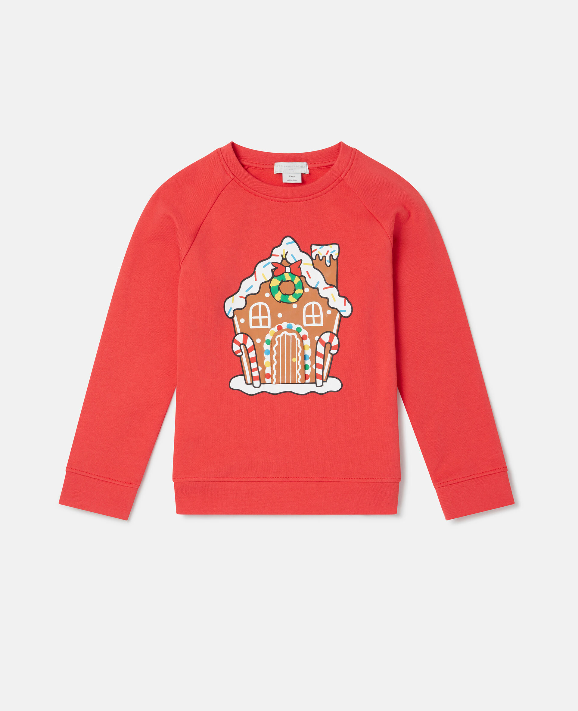 Gingerbread House Motif Sweatshirt