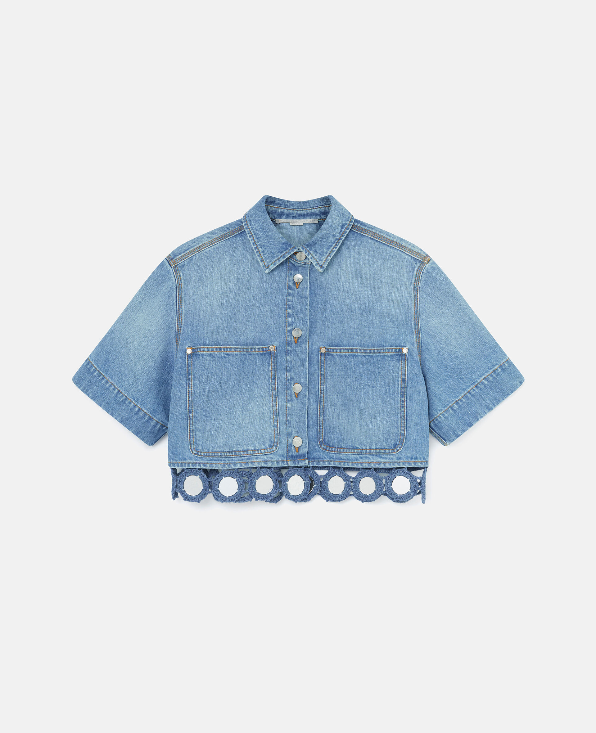 Mirror Crochet Boxy Shirt