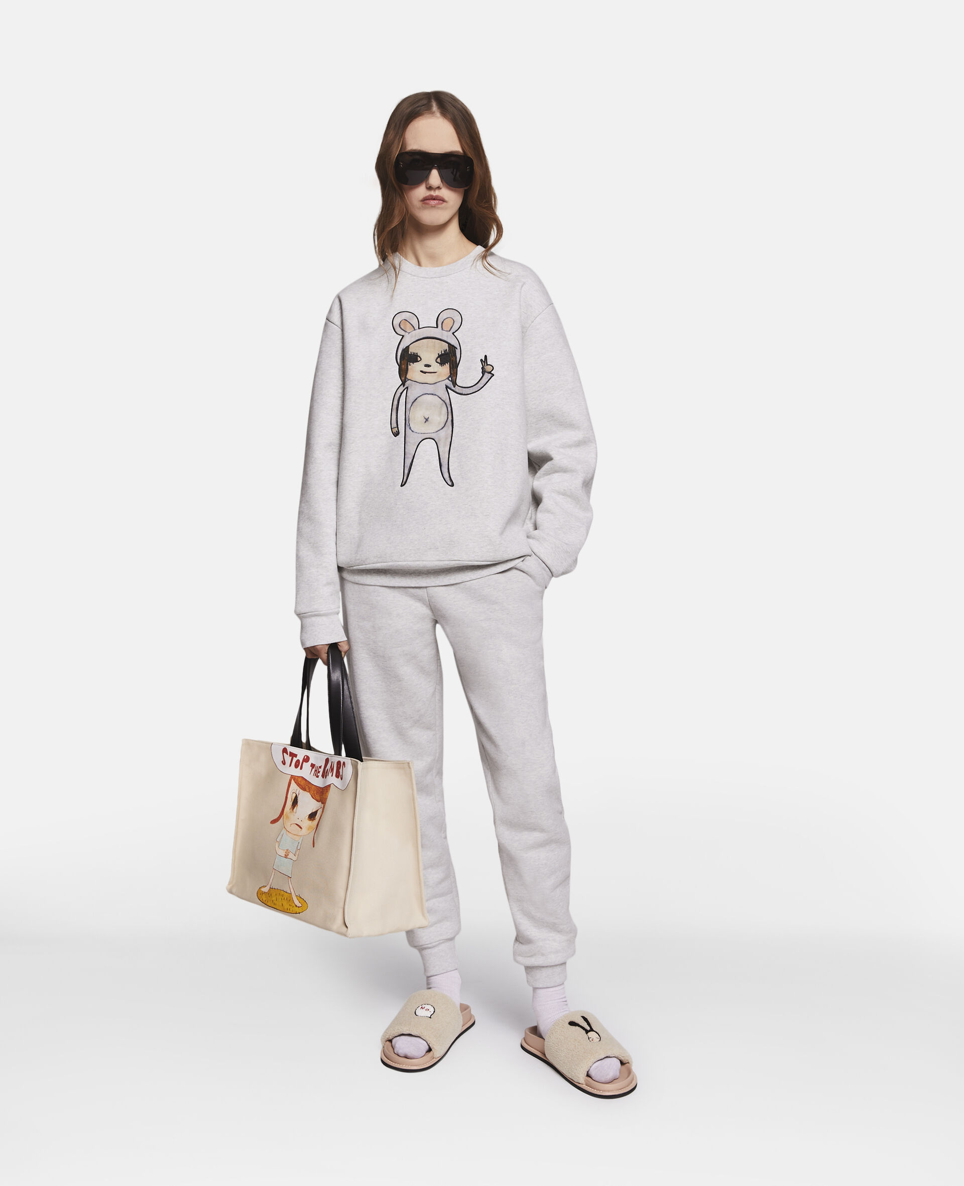 Bunny Embroidery Breton Tracksuit Bottoms