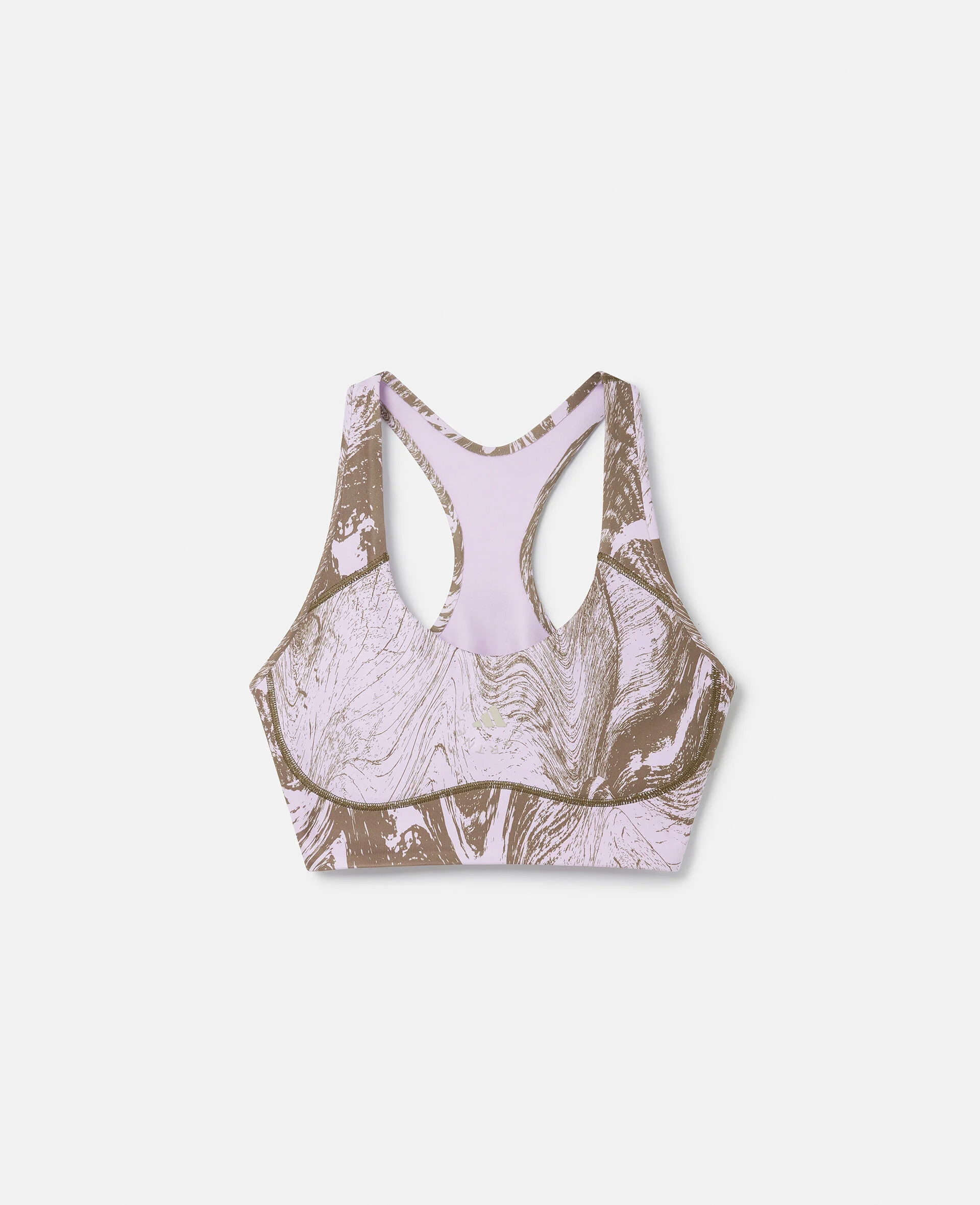 TruePurpose Moire Wood Print Medium Support Sports Bra