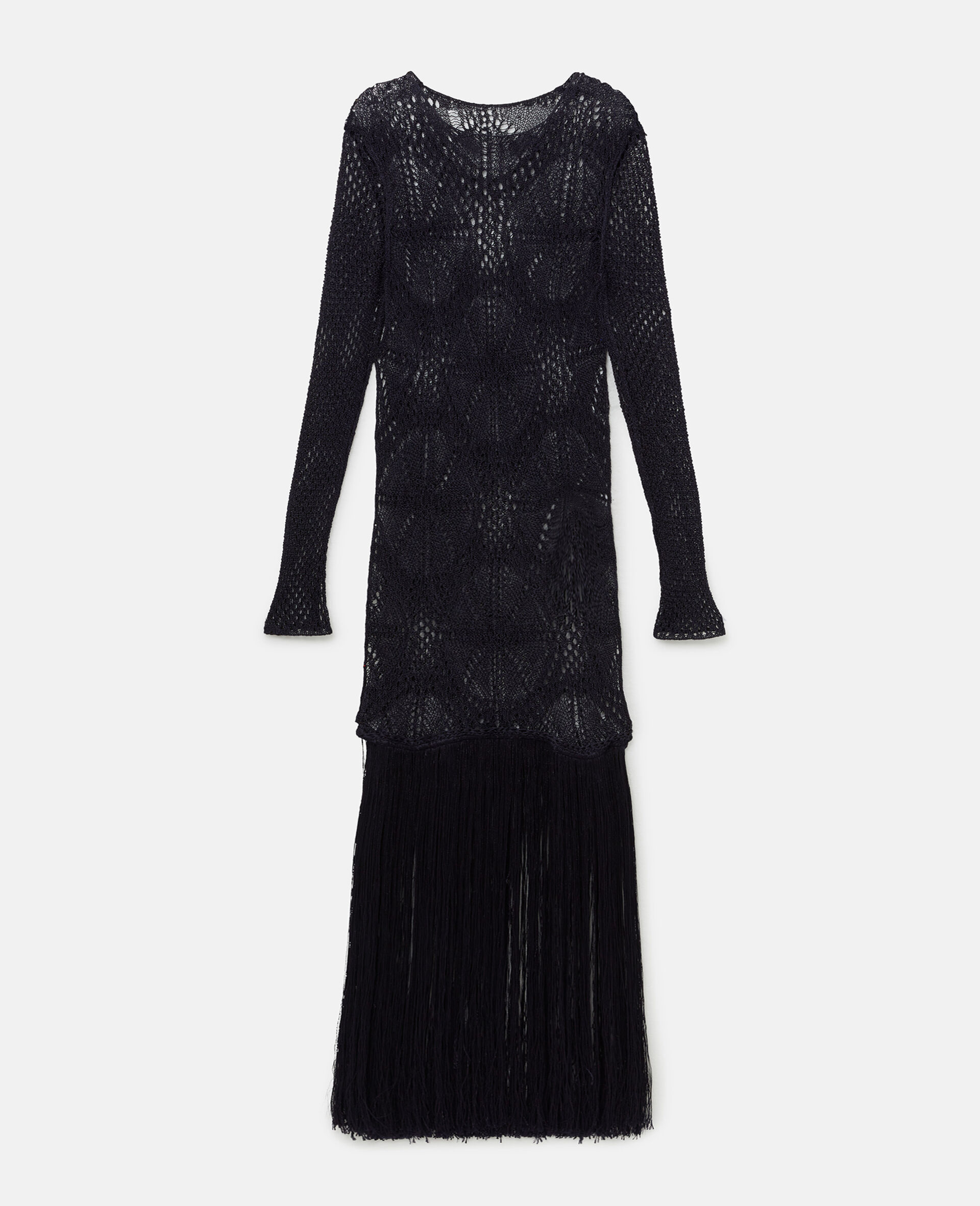 Long Sleeve Crochet Maxi Dress