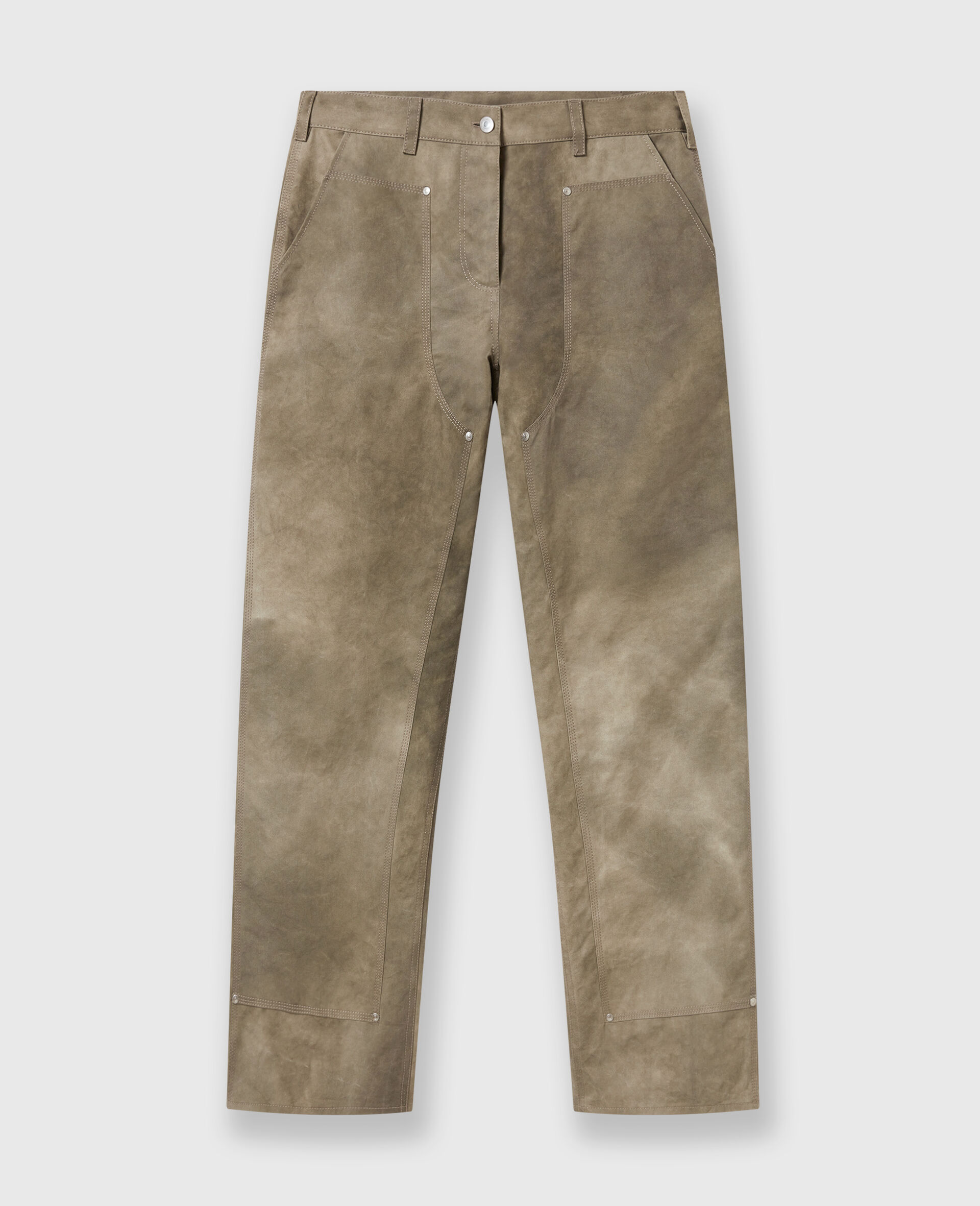 Chaps Washed Straight-Leg Pants