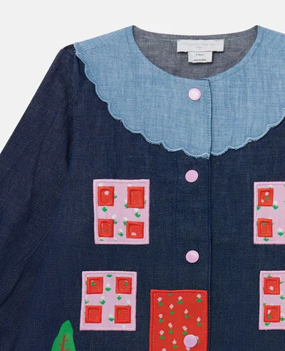 Farmyard Appliqu Long-Sleeve Blouse 6 Farmyard Appliqu Long-Sleeve Blouse